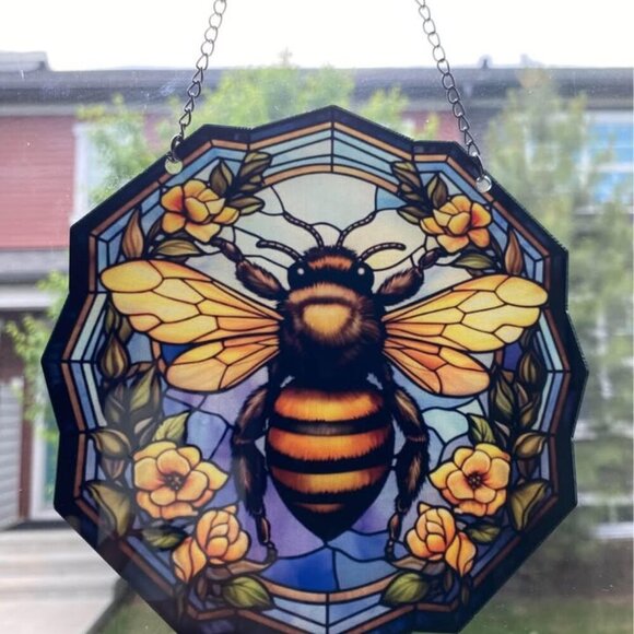 Other - COPY - *2 for $25* Pointed Edge Acrylic Bumble Bee Hnging window suncatcher